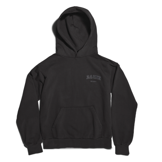 Varsity Logo Hoodie in Onyx, 2X