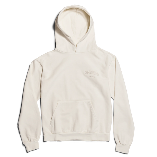 Varsity Logo Hoodie in Moonbeam, 3X